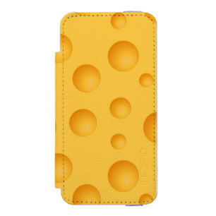 Coque-portefeuille iPhone 5 Incipio Watson™ Motif jaune de fromage