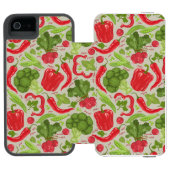 Coque Portefeuille Incipio Pour iPhone Motif lumineux des légumes frais (Folio Ouvert)