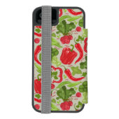 Coque Portefeuille Incipio Pour iPhone Motif lumineux des légumes frais (Folio Dos)