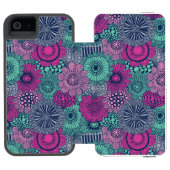 Coque Portefeuille Incipio Pour iPhone Motif lumineux élégant des fleurs magnifiques (Folio Ouvert)
