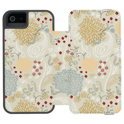 Coque Portefeuille Incipio Pour iPhone motif montrant le jardin bouclé (Folio Ouvert)