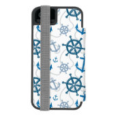 Coque Portefeuille Incipio Pour iPhone Motif nautique (Folio Dos)
