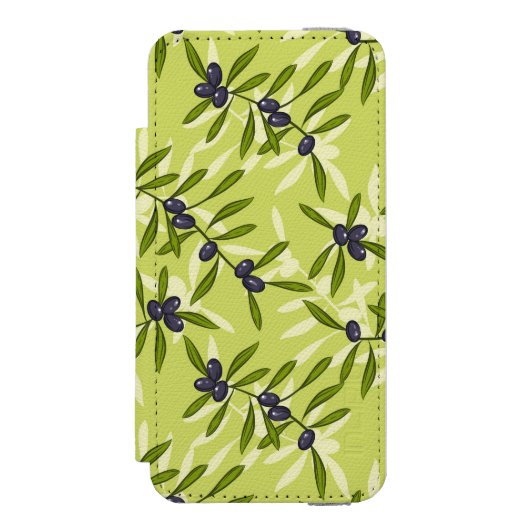 Coque Portefeuille Incipio Pour iPhone Motif olive (Folio Devant)