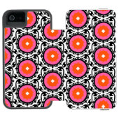 Coque Portefeuille Incipio Pour iPhone Motif rose de Suzani (Folio Ouvert)