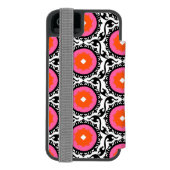 Coque Portefeuille Incipio Pour iPhone Motif rose de Suzani (Folio Dos)
