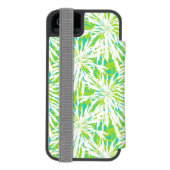 Coque Portefeuille Incipio Pour iPhone Motif tropical de palmettes (Folio Dos)