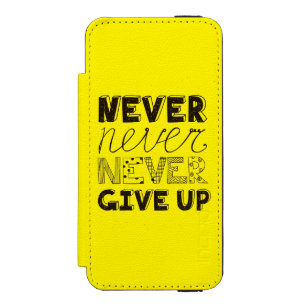 Coque-portefeuille iPhone 5 Incipio Watson™ N'abandonnez jamais