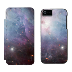 Coque-portefeuille iPhone 5 Incipio Watson™ Nébuleuse Orion Astronomie bleu Violet rose ciel é
