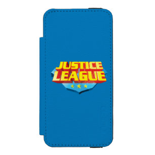 Coque-portefeuille iPhone 5 Incipio Watson™ Nom de la ligue de justice et logo du bouclier
