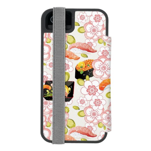 Coque Portefeuille Incipio Pour iPhone Nourriture japonaise : Motif 2 de sushi (Folio Dos)