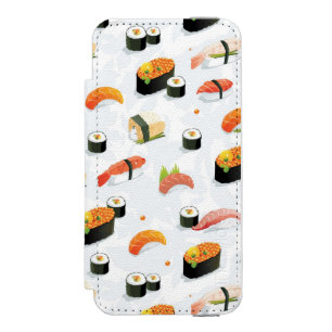 Coque-portefeuille iPhone 5 Incipio Watson™ Nourriture japonaise : Motif de sushi