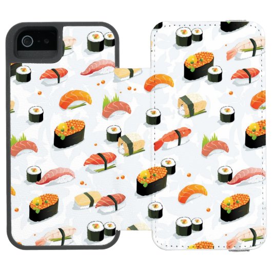 Coque Portefeuille Incipio Pour iPhone Nourriture japonaise : Motif de sushi (Folio Ouvert)