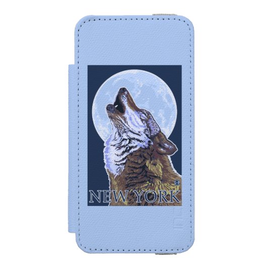 Coque Portefeuille Incipio Pour iPhone Nouveau loup de YorkHowling (Folio Devant)