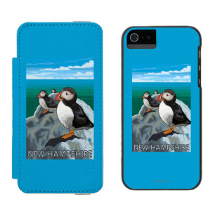 Coque-portefeuille iPhone 5 Incipio Watson™ Nouvelle scène de HampshirePuffins