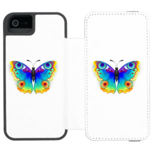 Coque-portefeuille iPhone 5 Incipio Watson™ Oeil de paon arc-en-ciel