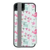 Coque Portefeuille Incipio Pour iPhone Oiseaux, Chiens, Bannières, Fleurs (Folio Dos)