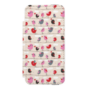 Coque-portefeuille iPhone 5 Incipio Watson™ Oiseaux dans l'amour