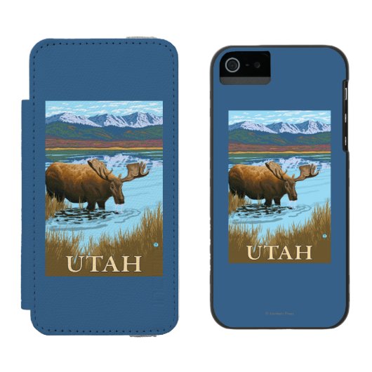 Coque Portefeuille Incipio Pour iPhone Orignaux DrinkingUtah (Côté par côté)