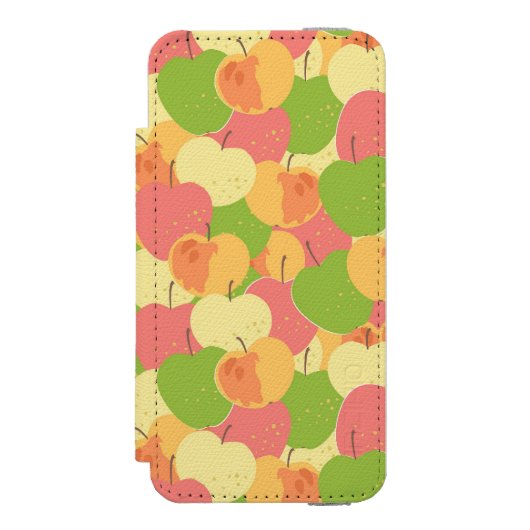 Coque Portefeuille Incipio Pour iPhone Ornement avec des pommes (Folio Devant)