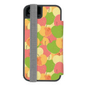Coque Portefeuille Incipio Pour iPhone Ornement avec des pommes (Folio Dos)