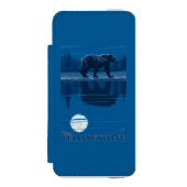 Coque Portefeuille Incipio Pour iPhone Ours dans le clair de lune - Yellowstone (Folio Devant)