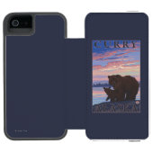 Coque Portefeuille Incipio Pour iPhone Ours et CUB - cari, Alaska (Folio Ouvert)