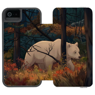 COQUE-PORTEFEUILLE iPhone 5 INCIPIO WATSON™ OURS MAJESTUEUX
