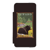 Coque Portefeuille Incipio Pour iPhone Ours noir dans la forêt - Seward, Alaska (Folio Devant)
