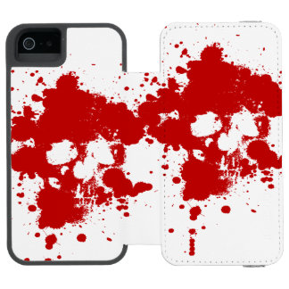 Coque-portefeuille iPhone 5 Incipio Watson™ Paint Skull