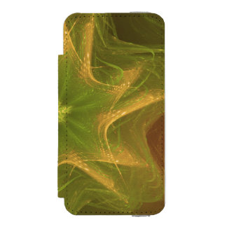 Coque-portefeuille iPhone 5 Incipio Watson™ Palette verte légère fractale