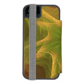 Coque Portefeuille Incipio Pour iPhone Palette verte légère fractale (Folio Dos)