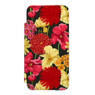 Coque-portefeuille iPhone 5 Incipio Watson™ Papier peint floral dans le style d'aquarelle