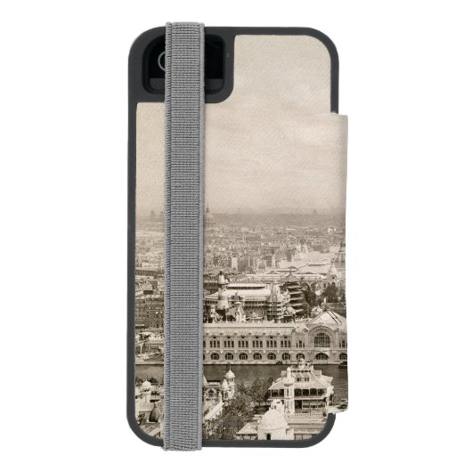 Coque Portefeuille Incipio Pour iPhone Paris : Tour Eiffel, 1900 (Folio Dos)