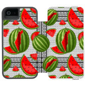 Coque Portefeuille Incipio Pour iPhone Pastèque Palestine - Slice (Folio Ouvert)