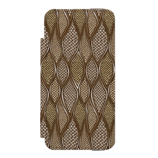 Coque Portefeuille Incipio Pour iPhone Peau de serpent stylisée (Folio Devant)