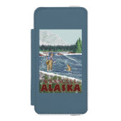 Coque Portefeuille Incipio Pour iPhone Pêcheur de mouche - Wrangell, Alaska (Folio Devant)