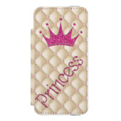 Coque Portefeuille Incipio Pour iPhone Perles Charming Chic, Tiara, Princesse, Glitterie (Folio Devant)