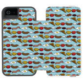 Coque Portefeuille Incipio Pour iPhone Petit déjeuner frit (Folio Ouvert)
