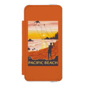Coque Portefeuille Incipio Pour iPhone Plage et cerfs-volants - plage Pacifique, (Folio Devant)