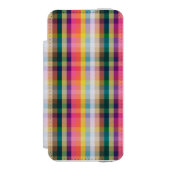 Coque Portefeuille Incipio Pour iPhone Plaid écossais abstrait (Folio Devant)