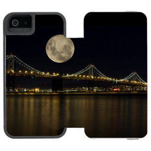 Coque-portefeuille iPhone 5 Incipio Watson™ Pleine lune sur le pont Bay