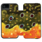 Coque Portefeuille Incipio Pour iPhone Poisson de truite broyée (Folio Ouvert)