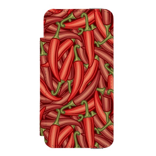 Coque Portefeuille Incipio Pour iPhone Poivrons de piment (Folio Devant)