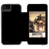 Coque Portefeuille Incipio Pour iPhone Pont suspendu et bateaux de Clifton (Folio Ouvert)