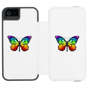 Coque-portefeuille iPhone 5 Incipio Watson™ Rainbow butterfly Monarch