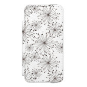 Coque Portefeuille Incipio Pour iPhone Rétro arrière - plan floral (Folio Devant)
