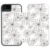 Coque Portefeuille Incipio Pour iPhone Rétro arrière - plan floral (Folio Ouvert)