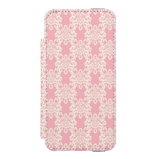 Coque Portefeuille Incipio Pour iPhone Rétro damassé florale (Folio Devant)