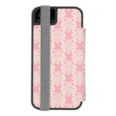 Coque Portefeuille Incipio Pour iPhone Rétro damassé florale (Folio Dos)