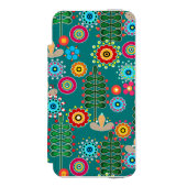 Coque Portefeuille Incipio Pour iPhone Rétro, Flower Patch (Folio Devant)
